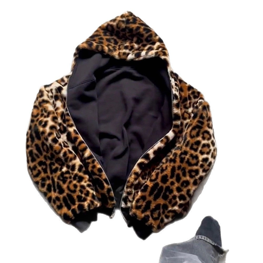 Damen Kapuzenjacke Kuscheliges Fleece Innenfutter Anthrazit