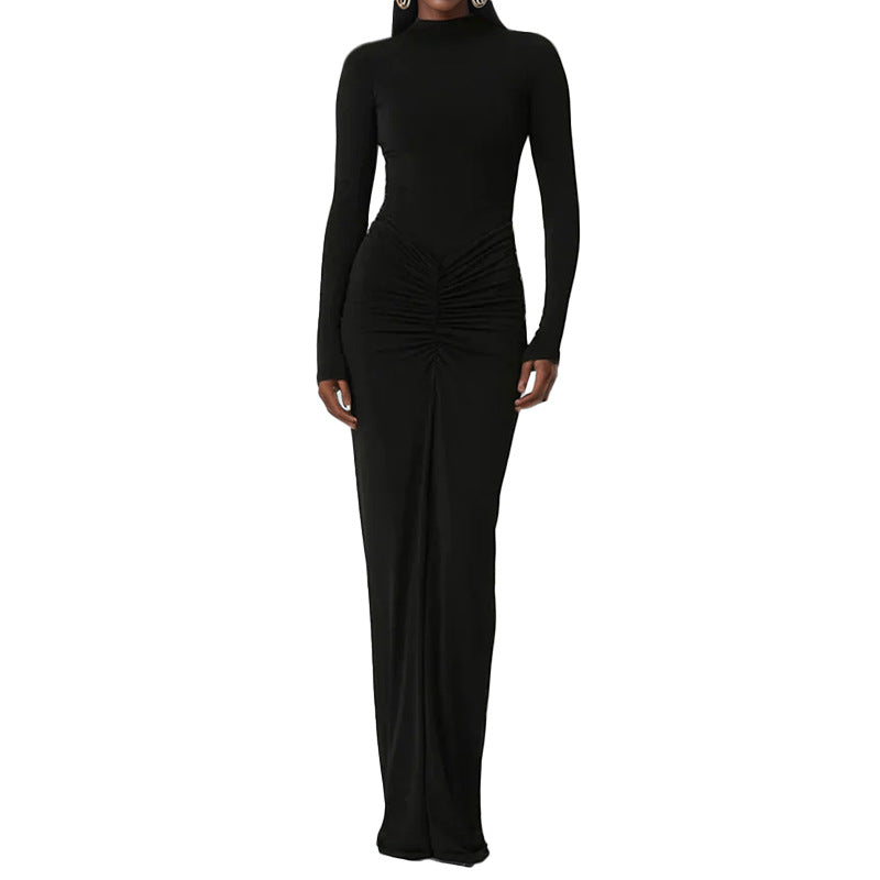 Damen Maxikleid Enganliegend Tiefes Dekolleté Eveloria