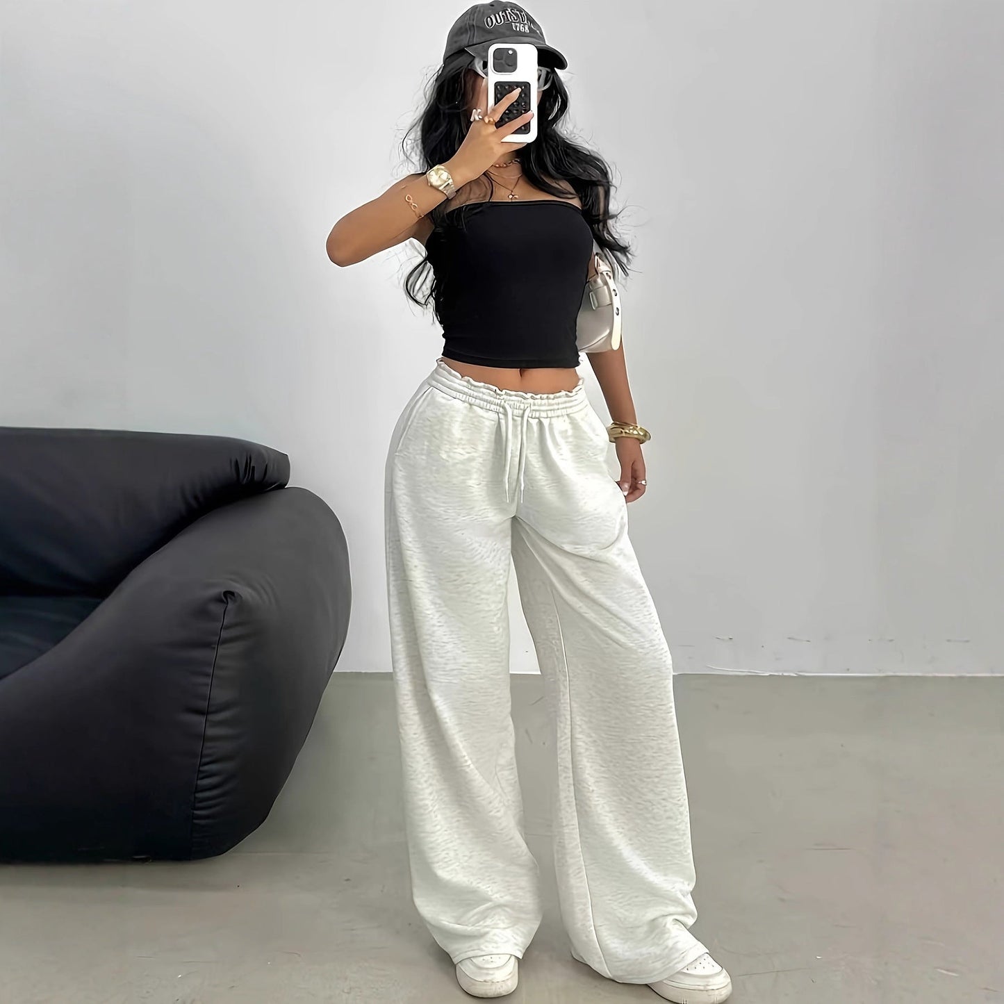 Damen Sporthose Weite Eveloria Baumwolle