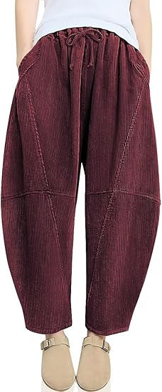 Damen High-Waist Freizeithose mit Kordelzug Eveloria