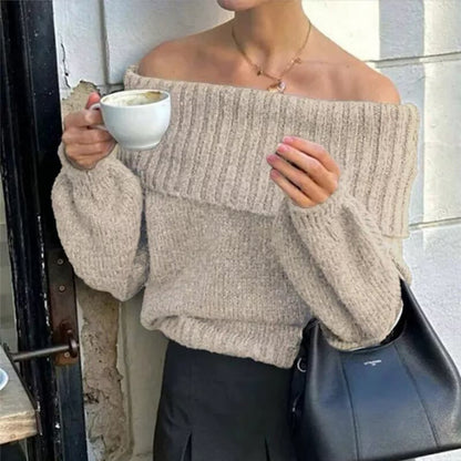 Damen Oversized Pullover Eveloria Gemütlich