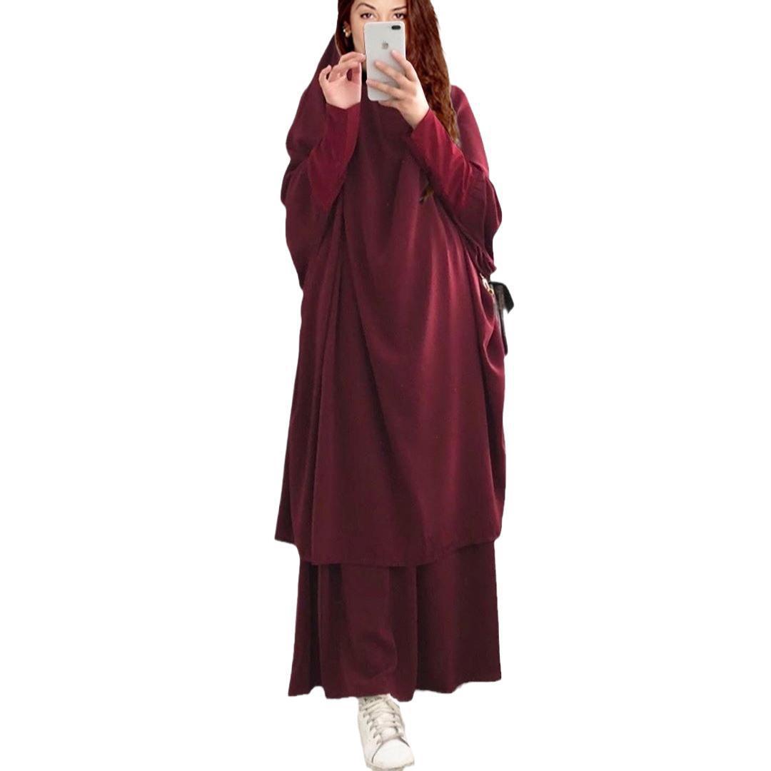 Damen Langarmkaftan Elegant Weit Eveloria
