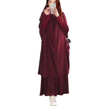 Damen Langarmkaftan Elegant Weit Eveloria
