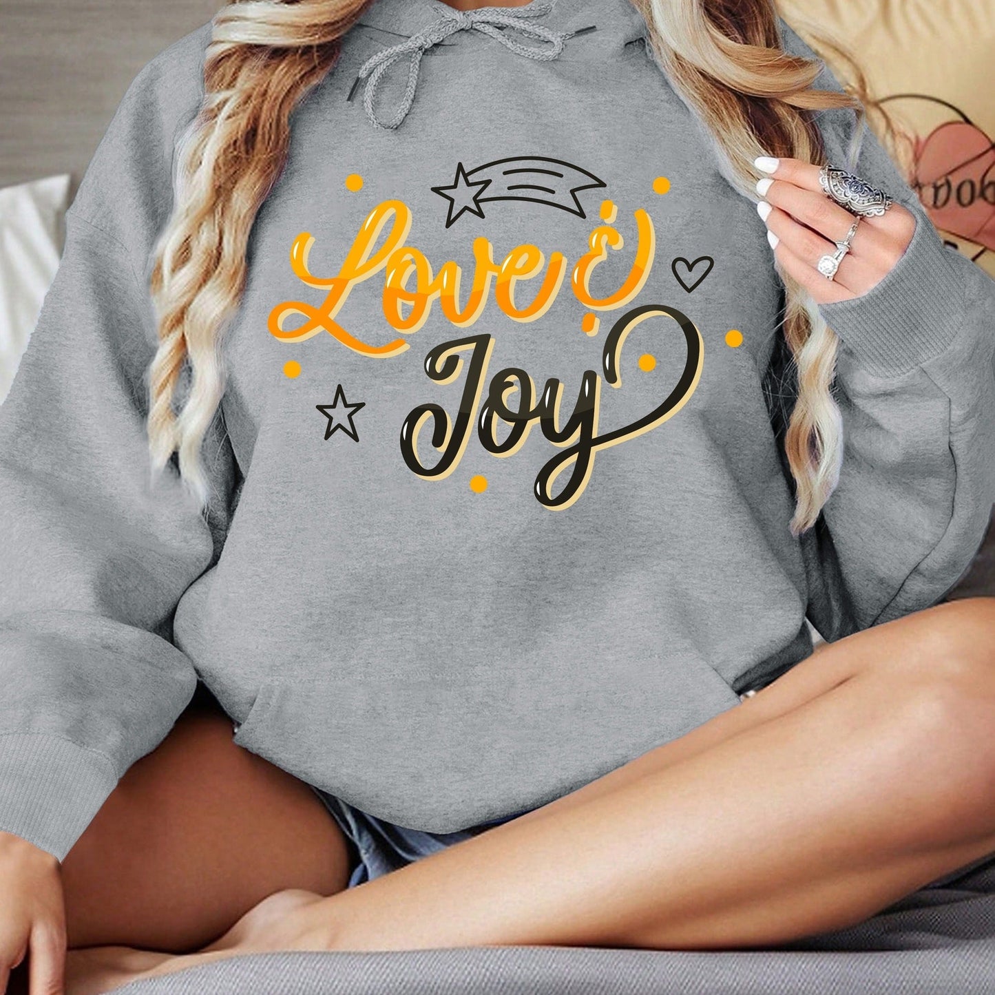Damen Kapuzenpullover Love Joy Design