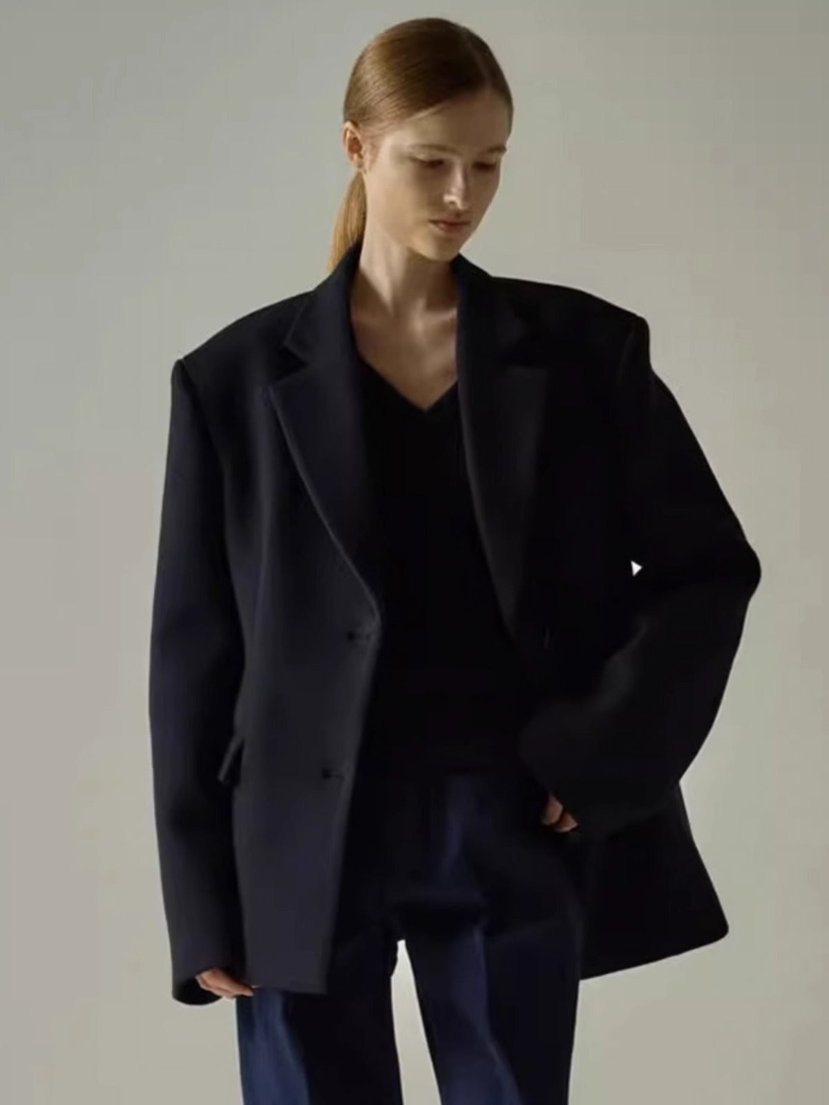 Damen Oversize Blazer mit Innenjacke Eveloria