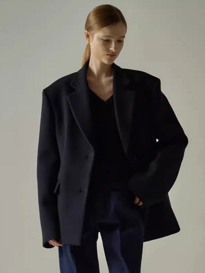 Damen Oversize Blazer mit Innenjacke Eveloria