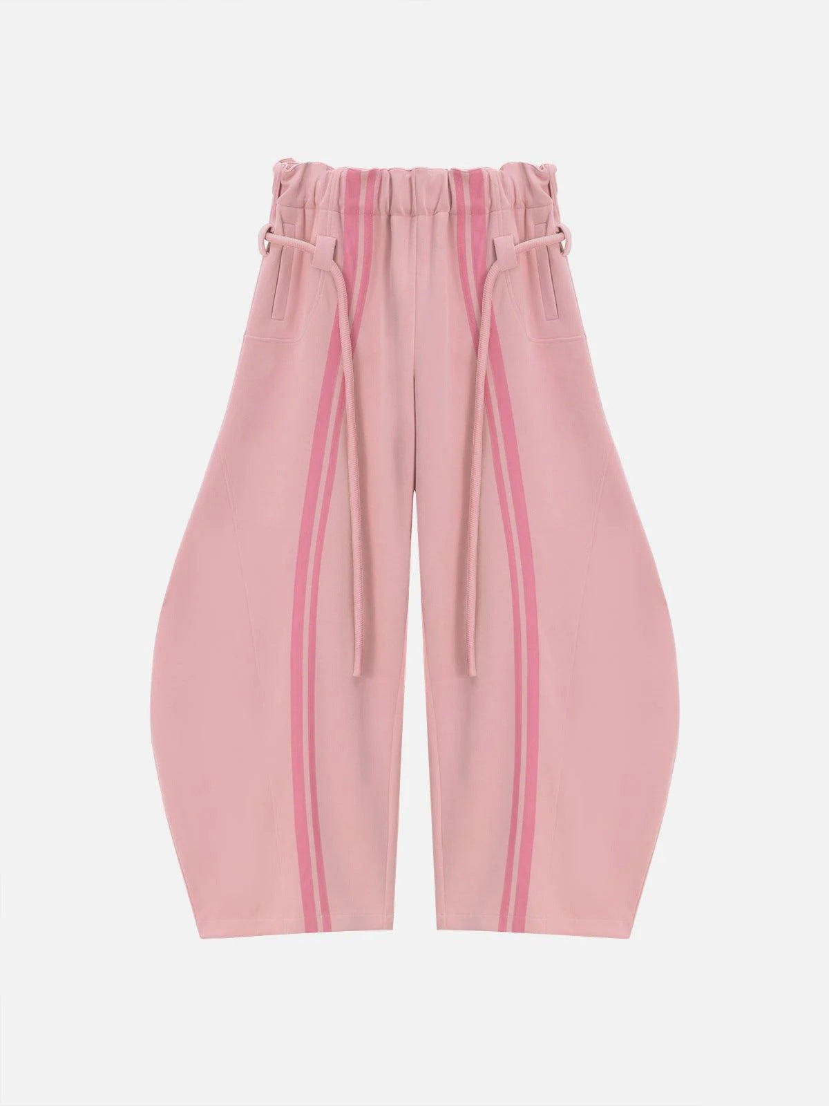 Damen Sporthose Elastischer Bund Streifen