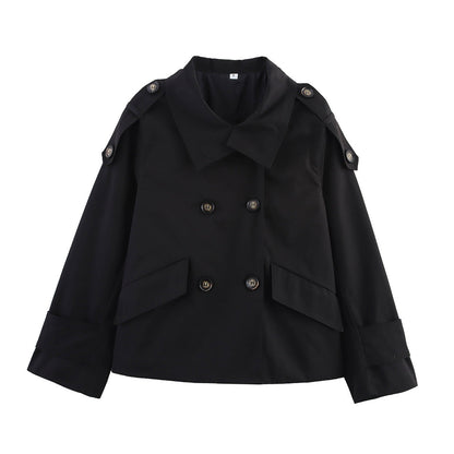 Damen Trenchcoatjacke Kurz Eveloria
