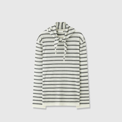 Damen Langarmshirt mit Bindegürtel Eveloria