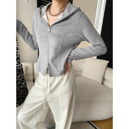 Damen Kapuzenjacke Lässig Sportlich Mit Taschen Eveloria