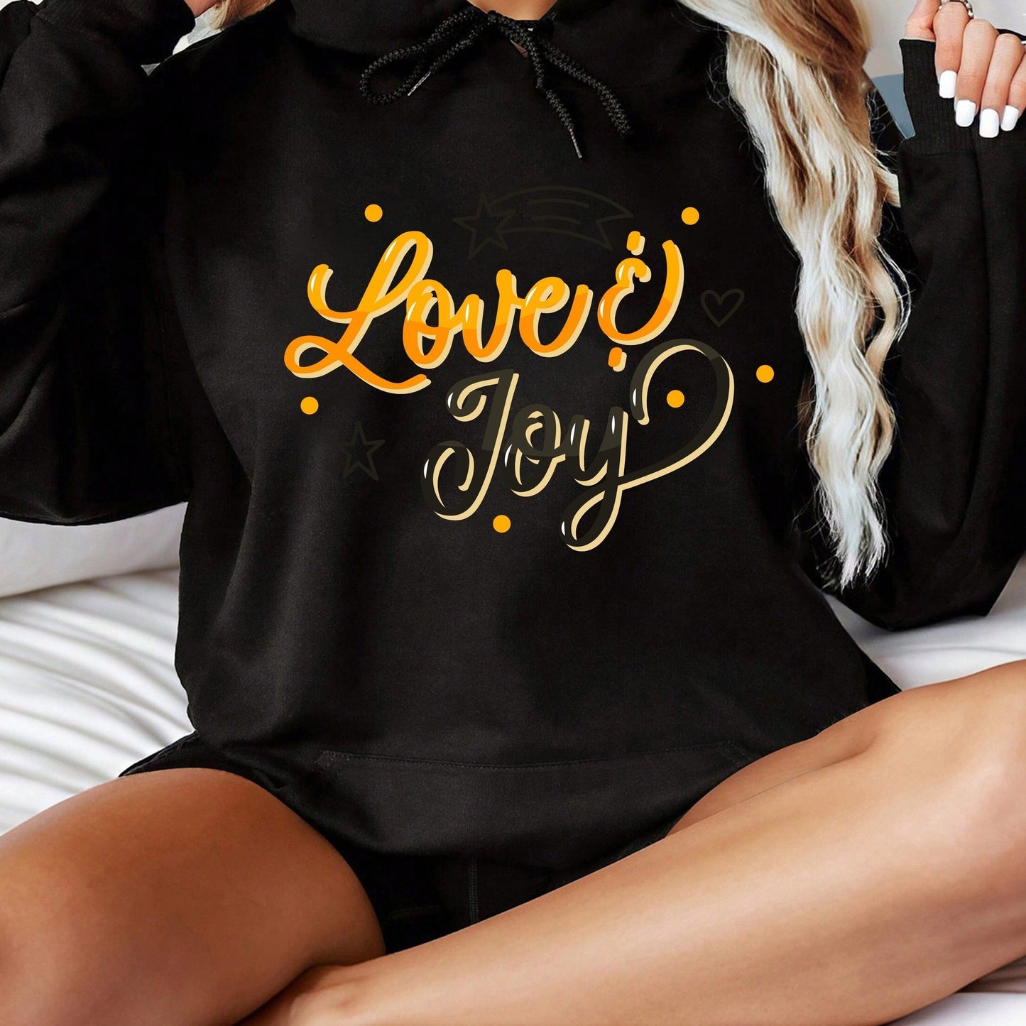 Damen Kapuzenpullover Love Joy Design