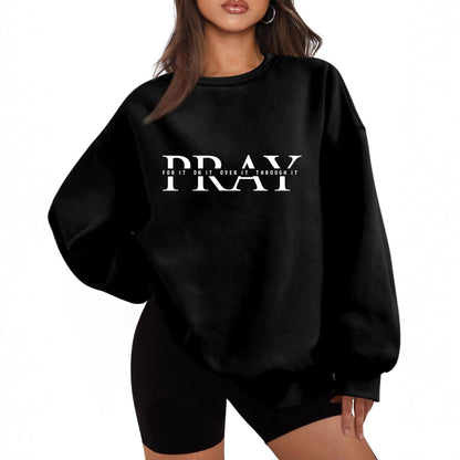 Damen Oversized Sweatshirt mit Aufdruck Eveloria