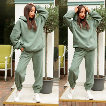 Eveloria Damen Sportlicher Hoodie Jogginghose Set