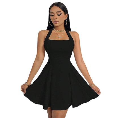 Damen Abendkleid A-Linie Tiefes Dekolleté Schwingender Saum Eveloria