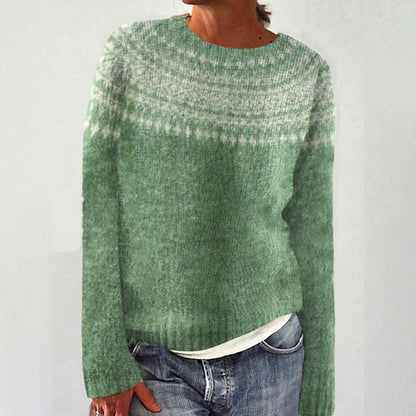 Damen Strickpullover Weich Schneeflocken-Design - Eveloria