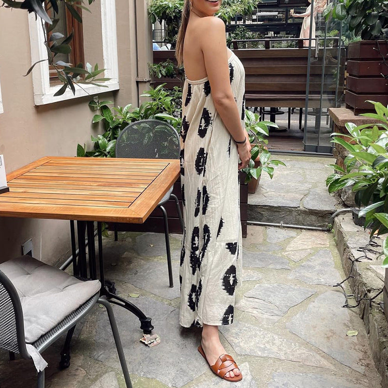 Damen Jumpsuit Einseitig Muster Eveloria