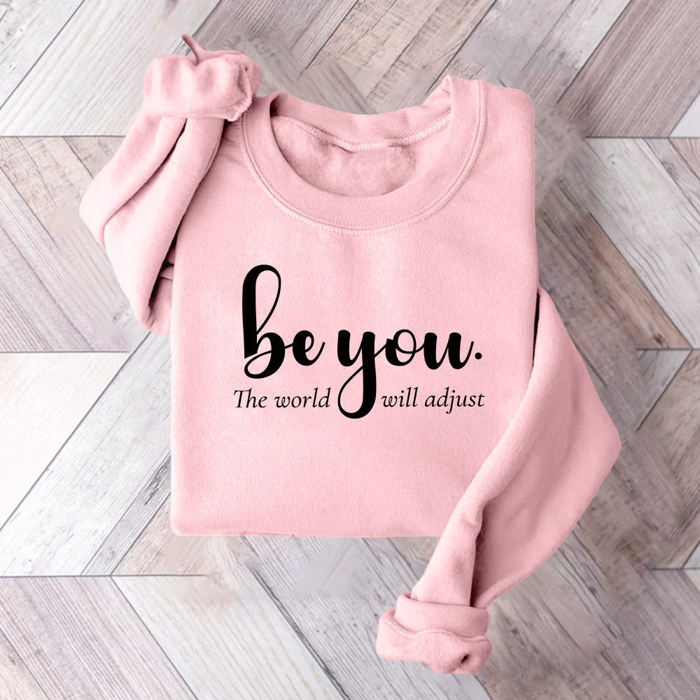 Damen Sweatshirt Inspirierendes Motiv Baumwolle Grau