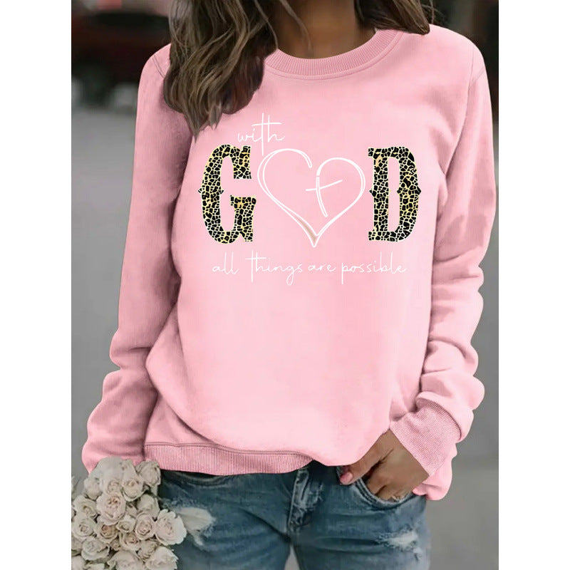 Damen Sweatshirt Kreatives Modedesign Motivierend Grau