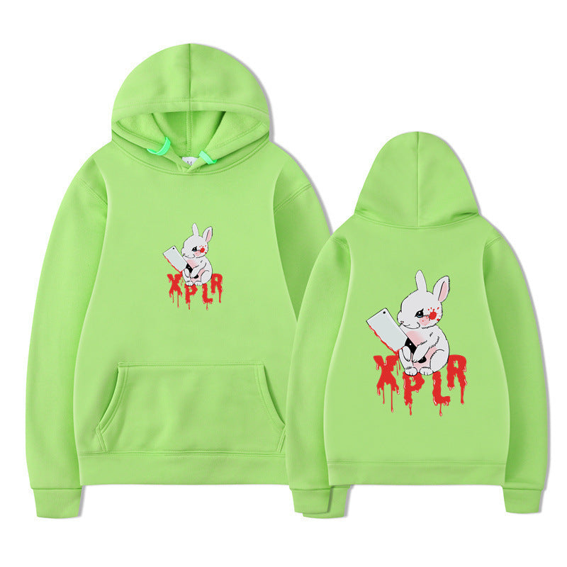 Damen Kapuzensweater Cartoon-Motiv Bequem Eveloria