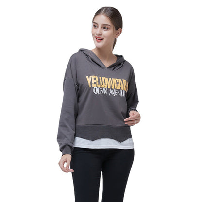 Damen Cropped Hoodie mit Grafik Eveloria