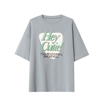 Damen T-Shirt mit auffälligem Print und kurzen Ärmeln