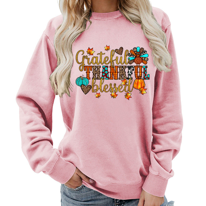 Damen Sweatshirt Herbstlich Dankeschön Motiv Eveloria