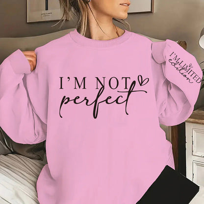 Damen Oversized Sweatshirt Statement-Print Eveloria