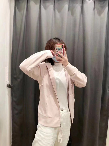 Damen Kapuzenjacke Sportlich Lässig Eveloria