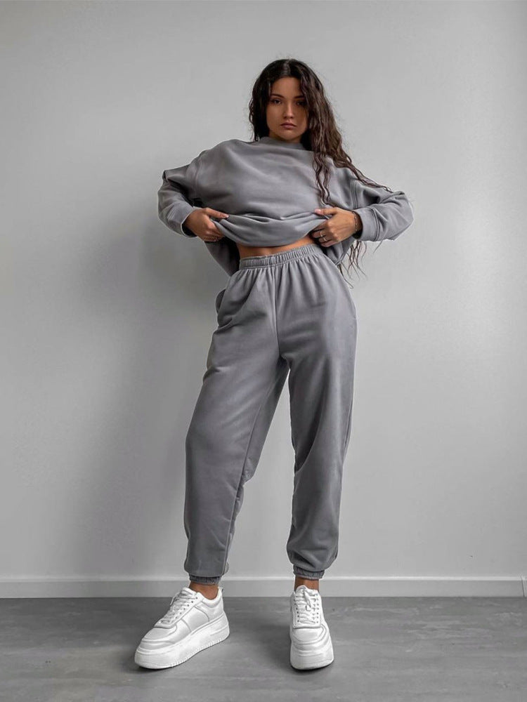 Damen Sweat-Anzug Komfortschnitt Bequem Eveloria