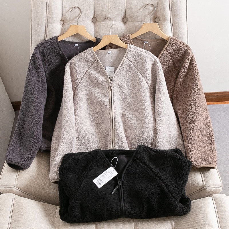 Damen Kuscheljacke Weiches Fleece Eveloria