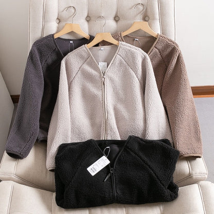 Damen Kuscheljacke Weiches Fleece Eveloria