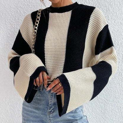 Damen Strickpullover Oversized Atmungsaktiv Eveloria
