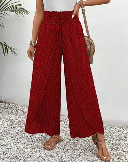Damen Hochbundhose Elastisch Graphisches Muster
