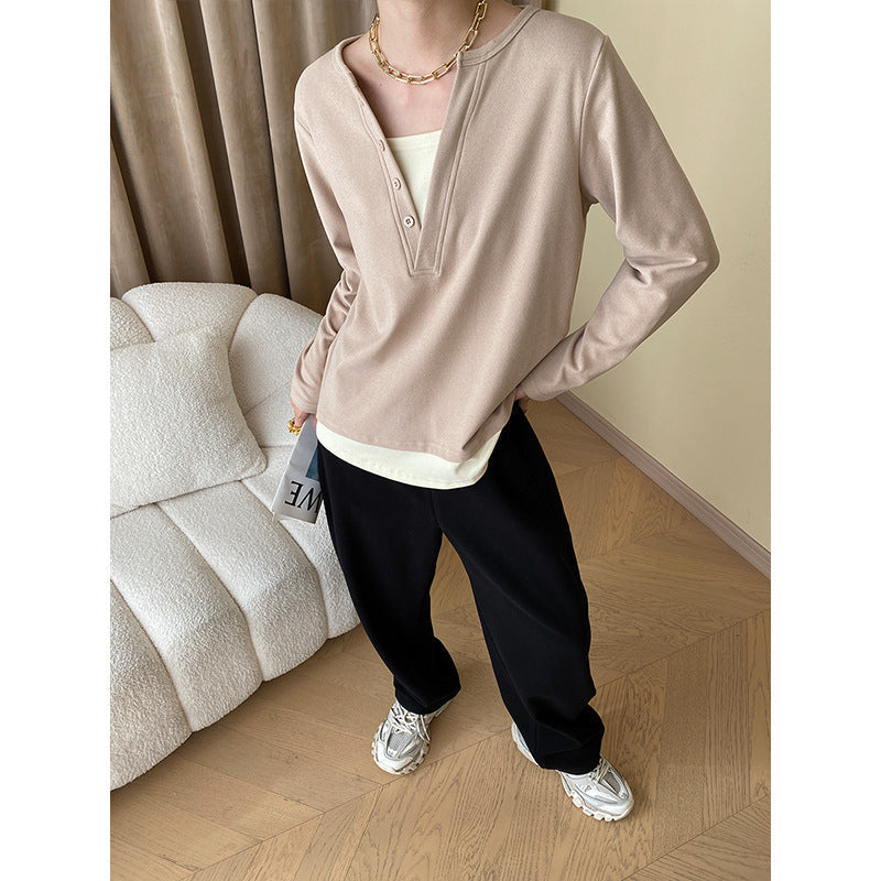 Damen Pullover Mit Knöpfen Eveloria