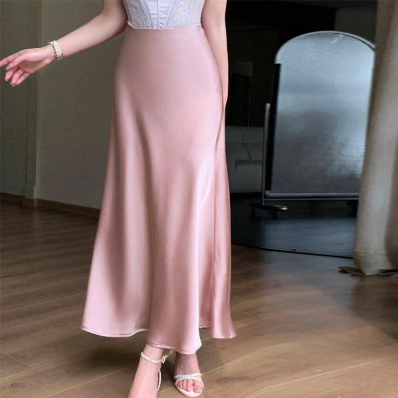 Damen Maxikleid Seidenähnlich Eveloria