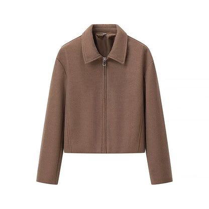 Damen Kurzjacke Urban Stil 2 Reißverschlusstaschen Eveloria