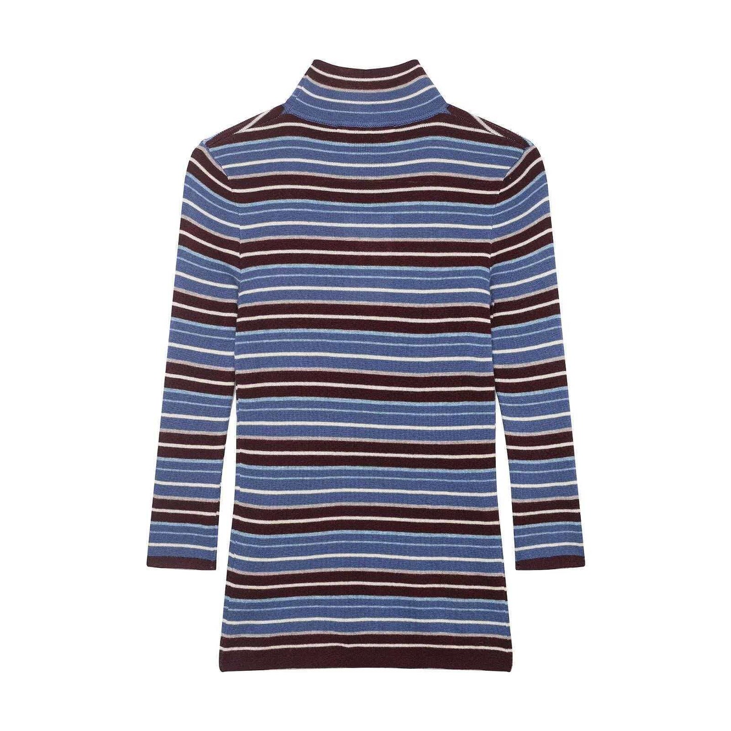 Damen Rollkragenpullover Streifenoptik Eveloria