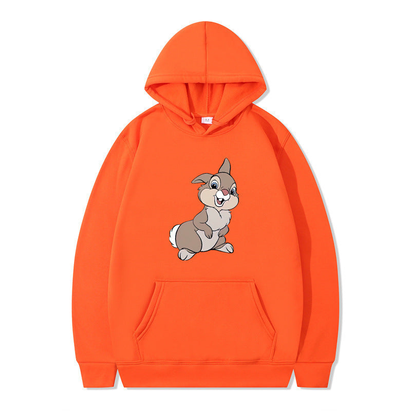 Damen Kapuzenpullover mit Hasen-Design und Kängurutaschen