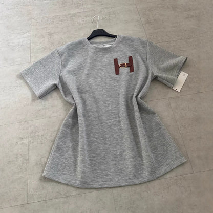 Damen T-Shirt Lässiger Schnitt Weiß