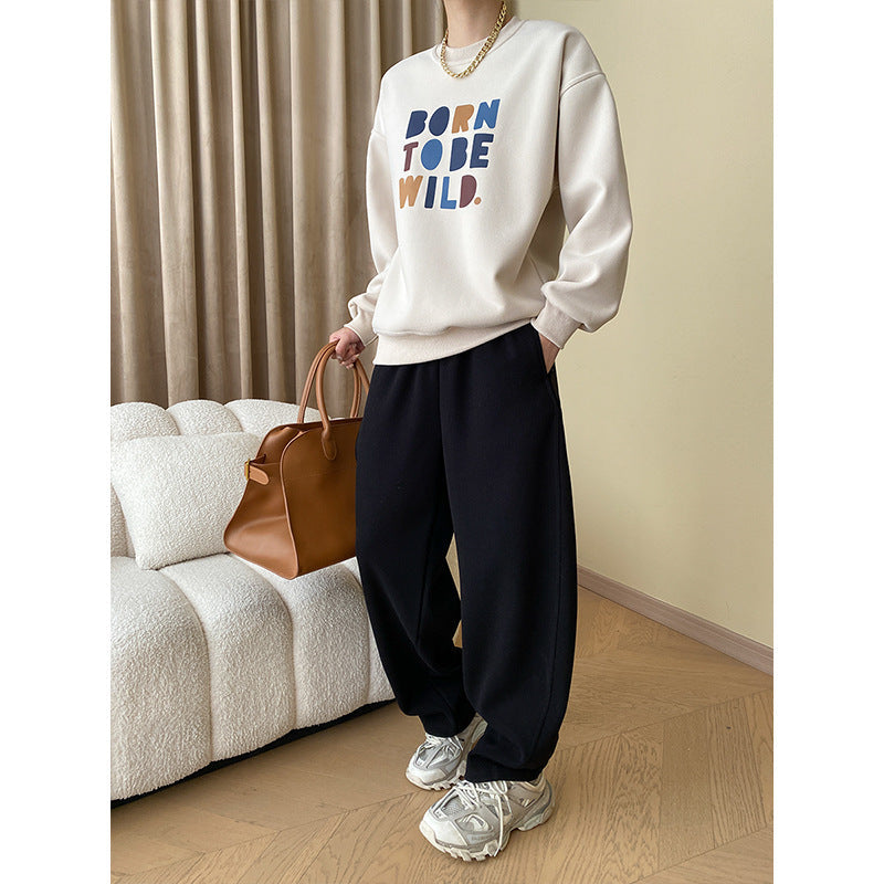 Damen Sweatshirt Bunt Grafikdruck Lässig Eveloria
