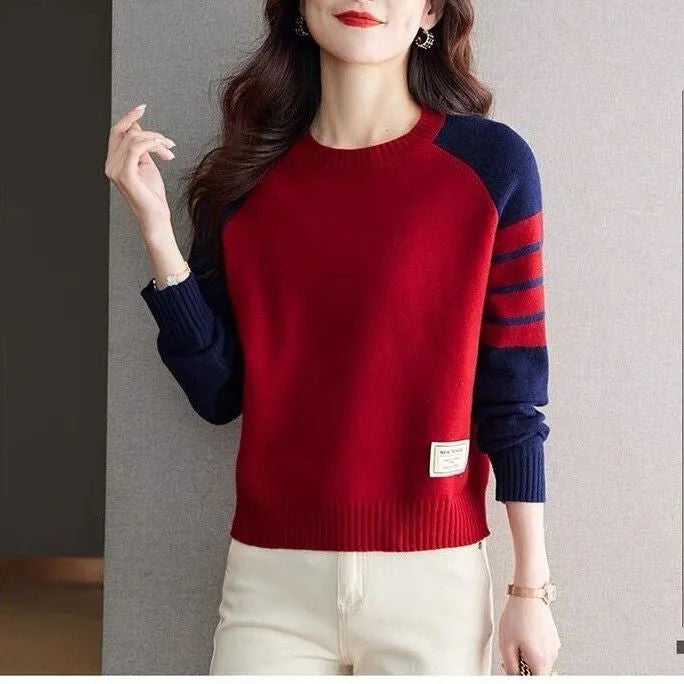 Damen Pullover Raglanärmel Eveloria