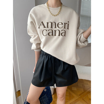 Damen Shorts Veganleder Elastisch