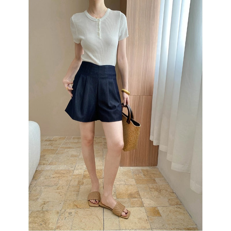 Damen Shorts-Set mit Schlitzen Hochwerder Bund Eveloria