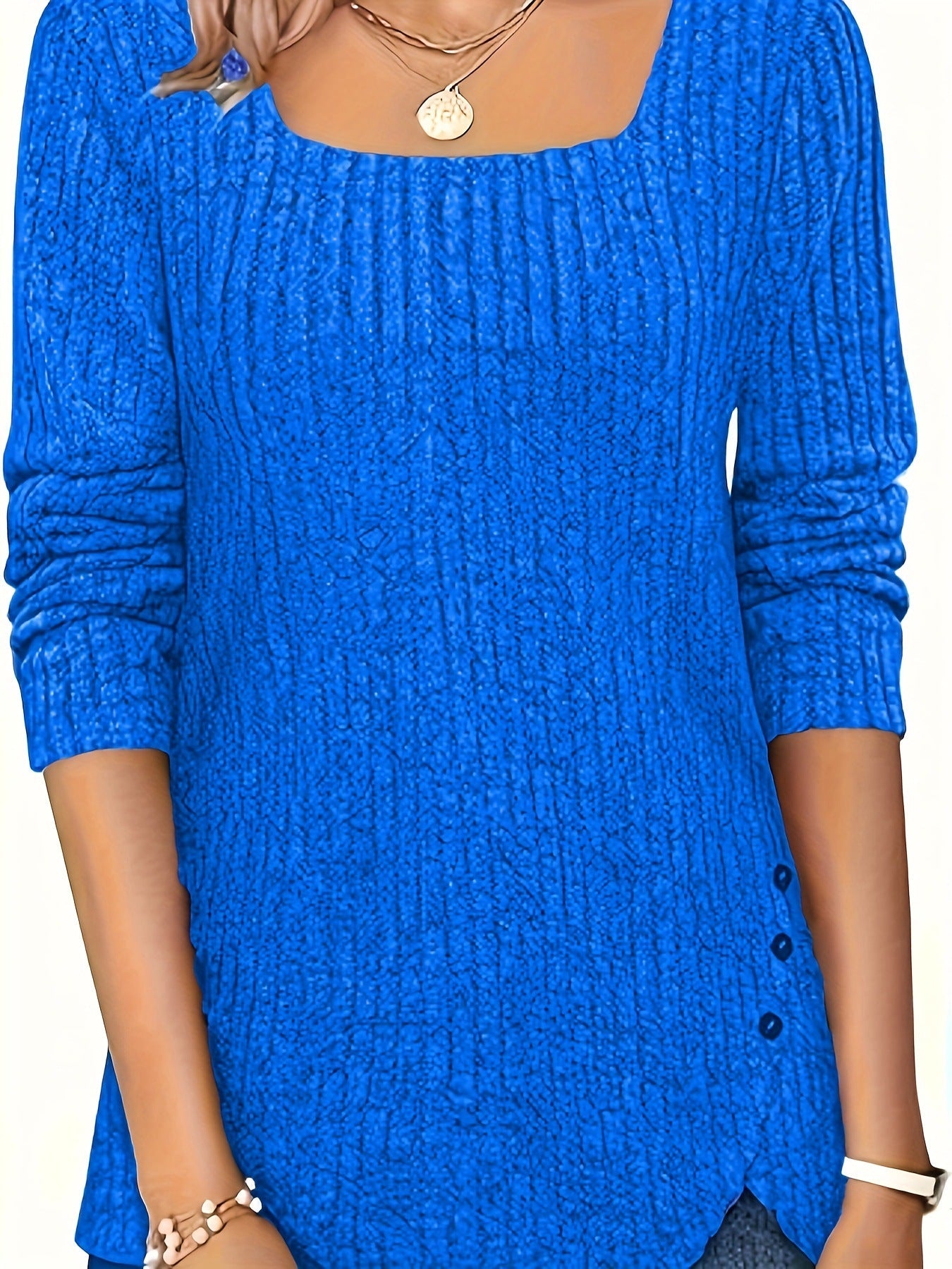 Damen Langarmshirt Eveloria Baumwolle Weiße Farbe