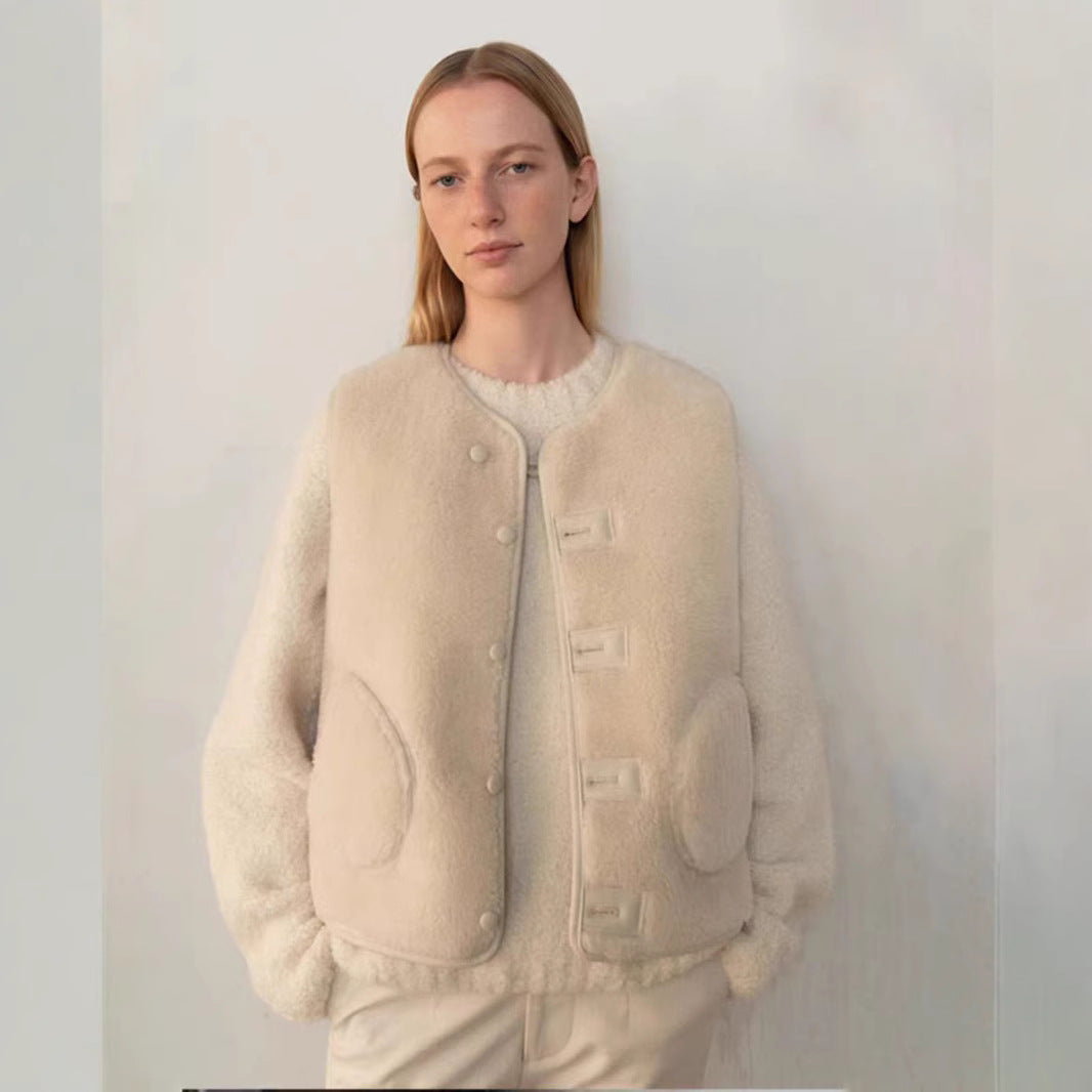 Damen Wendemantel Kunstfell Eveloria