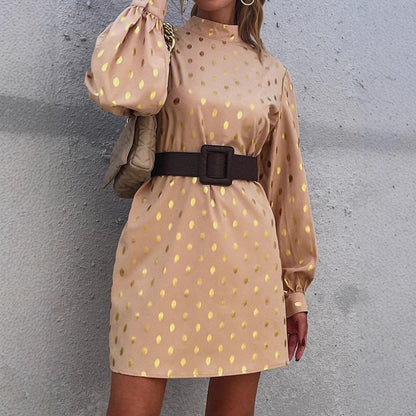 Eveloria Damen Minikleid Glänzende Akzente Lässiger Schnitt