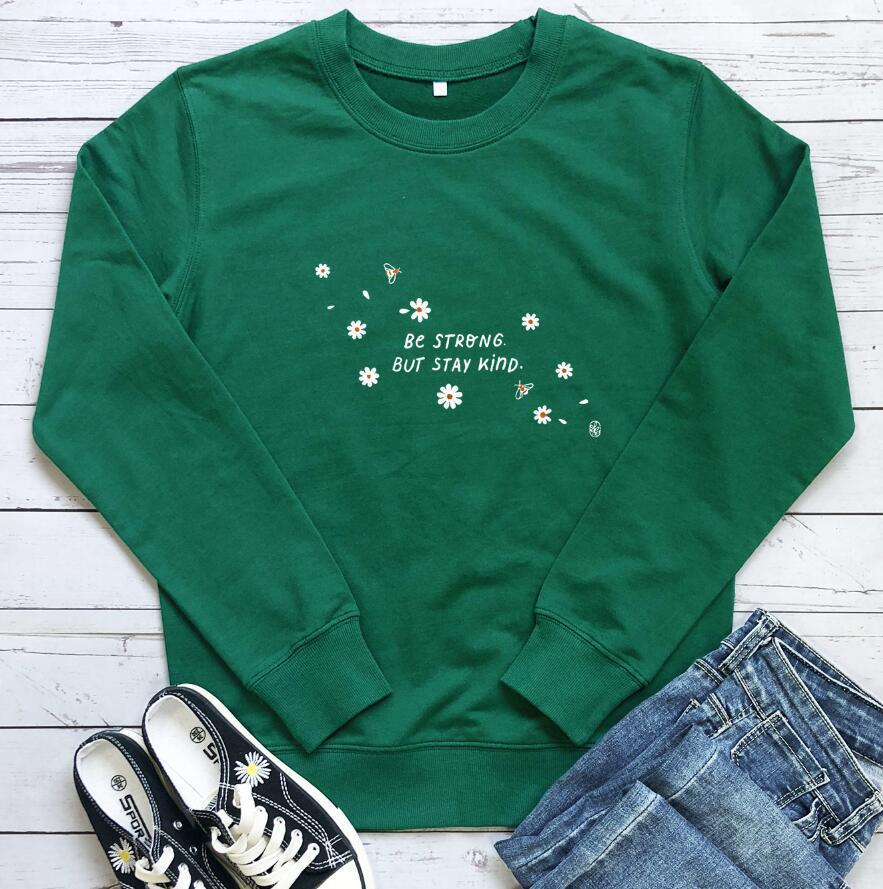 Damen Sweatshirt Florales Design Weiss