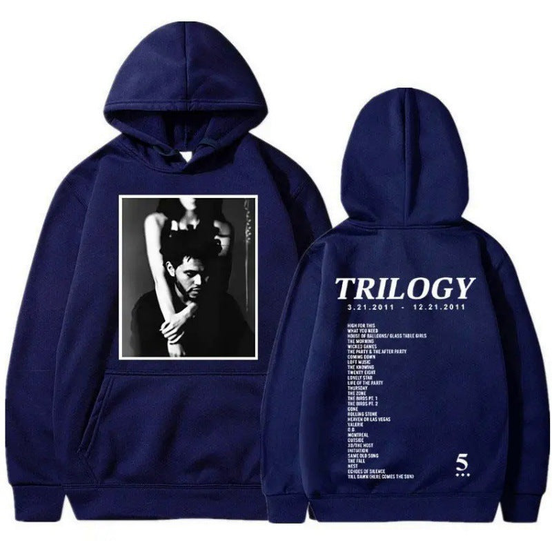 Damen Kapuzenpullover mit Fotodruck und Schriftzug Eveloria