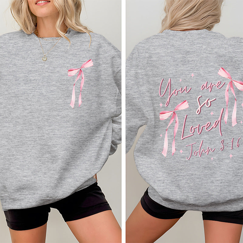 Damen Sweatshirt Einzigartiger Aufdruck Verspielt Grau Eveloria