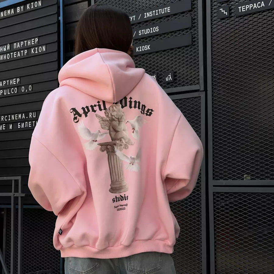 Damen Hoodie Urban Style Grafikdesign